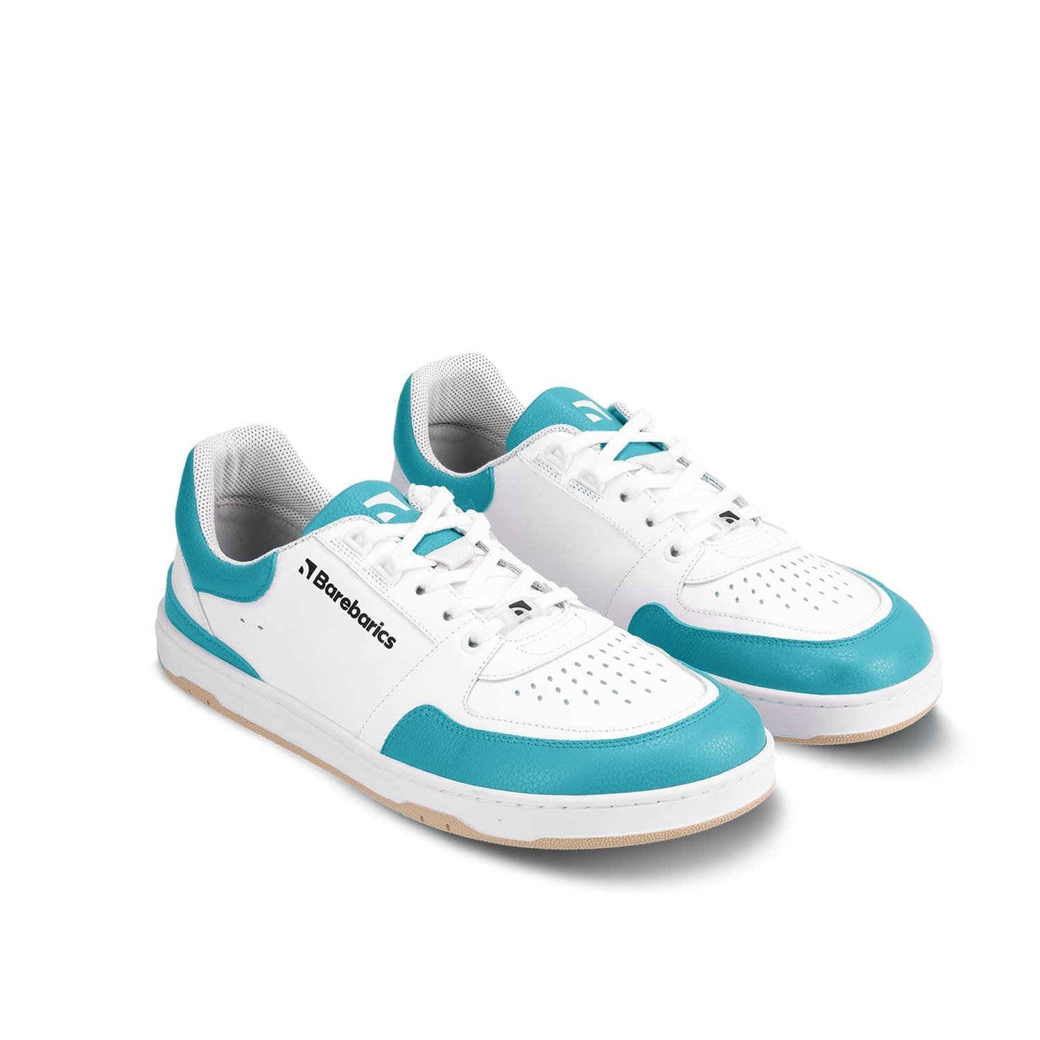 barefoot-tenisky-barebarics-wave-white-dark-turquoise-67133 Barebarics WAVE White & Dark Turquoise - Bilde 1
