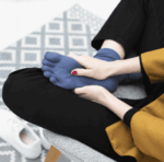 Knitido Midi tåsokker Dull Blue - Bilde 2