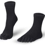 Knitido MERINO Midi tåsokker Black