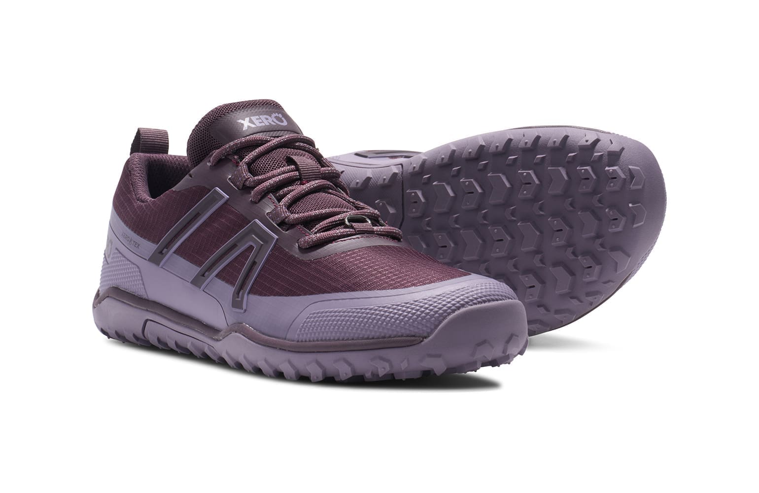 TLXW-PPSP_Scrambler-Trail-Low-WP_Plum-Perfect-Sage-Purple_Marketing-Pair_9250_WEB Xero SCRAMBLER TRAIL LOW WP Women Plum Perfect / Sage Purple - Bilde 1